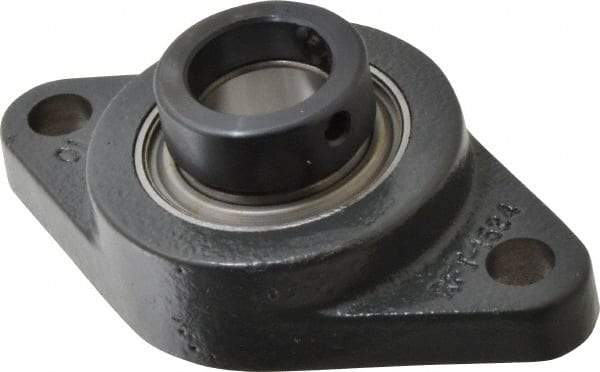 Browning - 1" ID, 4-7/8" OAL x 2-3/4" OAH 2-Bolt Flange - 1,651 Lb Static Cap, 2,801 Lb Dyn Cap, 3-57/64" Btw Mnt Hole Ctrs, Cast Iron - A1 Tooling