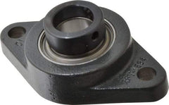 Browning - 1" ID, 4-7/8" OAL x 2-3/4" OAH 2-Bolt Flange - 1,651 Lb Static Cap, 2,801 Lb Dyn Cap, 3-57/64" Btw Mnt Hole Ctrs, Cast Iron - A1 Tooling