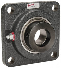 Browning - 1-1/4" ID, 4-5/8" OAL x 4-5/8" OAH 4-Bolt Flange - 3,493 Lb Static Cap, 5,782 Lb Dyn Cap, 3-5/8" Btw Mnt Hole Ctrs, Cast Iron - A1 Tooling