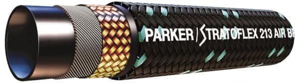 Parker - -32 Hose Size, 1-13/16" ID x 2.14" OD, 200 psi Work Pressure Hydraulic Hose - 55" Long Coil, 14" Radius, Synthetic Rubber, -50°F to 302°F - A1 Tooling