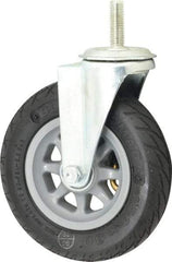 Shepherd - 6" Diam x 1-1/4" Wide, Phenolic Swivel Caster - 150 Lb Capacity, Threaded Stem Mount, Ball Bearing - A1 Tooling