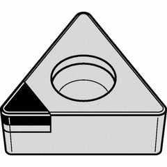 Kennametal - TCGW32.51 F Grade KD1400 Polycrystalline Diamond (PCD) Turning Insert - 60° Triangle, 3/8" Inscr Circle, 5/32" Thick, 1/64" Corner Radius - A1 Tooling