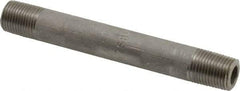 Merit Brass - Schedule 80, 1/8" Pipe x 3" Long, Grade 304/304L Stainless Steel Pipe Nipple - Seamless & Threaded - A1 Tooling