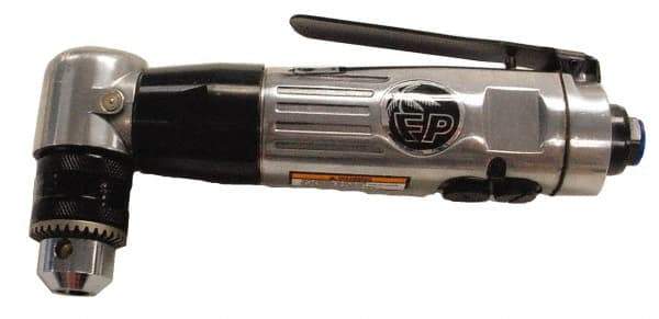 Florida Pneumatic - 3/8" Reversible Keyed Chuck - Right Angle Handle, 1,800 RPM, 6 CFM, 0.3333 hp, 90 psi - A1 Tooling