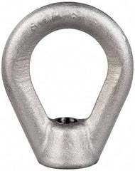 Gibraltar - 2,700 Lb Capacity, 3/8-16 Thread, Stainless Steel Lifting Eye Nut - Grade 304, 2-1/2" High, 1-1/4" Inside & 2" Outside Eye Diam, 7/8" Bell/Base Width - A1 Tooling