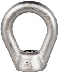 Gibraltar - 5,000 Lb Capacity, 5/8-11 Thread, Stainless Steel Lifting Eye Nut - Grade 316, 3" High, 1-1/2" Inside & 2-1/2" Outside Eye Diam, 1-3/8" Bell/Base Width - A1 Tooling