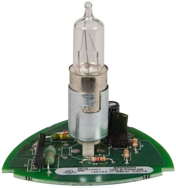 Edwards Signaling - Halogen Lamp, Clear, Flashing, Stackable Tower Light Module - 120 VAC, 0.11 Amp, IP54, IP65 Ingress Rating, 3R, 4X NEMA Rated, Panel Mount, Pipe Mount - A1 Tooling