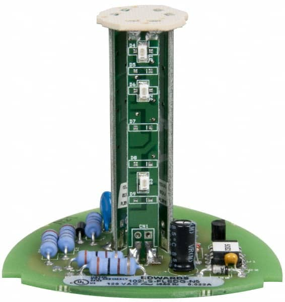 Edwards Signaling - LED Lamp, Green, Flashing, Stackable Tower Light Module - 120 VAC, 0.02 Amp, IP54, IP65 Ingress Rating, 3R, 4X NEMA Rated, Panel Mount, Pipe Mount - A1 Tooling