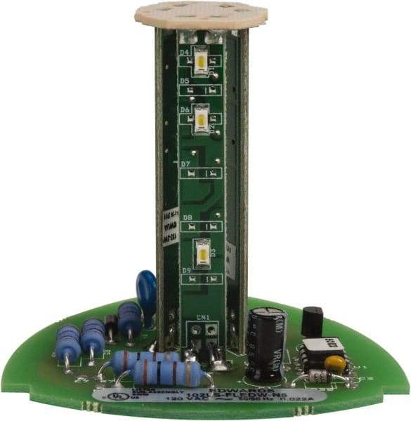 Edwards Signaling - LED Lamp, White, Flashing, Stackable Tower Light Module - 120 VAC, 0.02 Amp, IP54, IP65 Ingress Rating, 3R, 4X NEMA Rated, Panel Mount, Pipe Mount - A1 Tooling