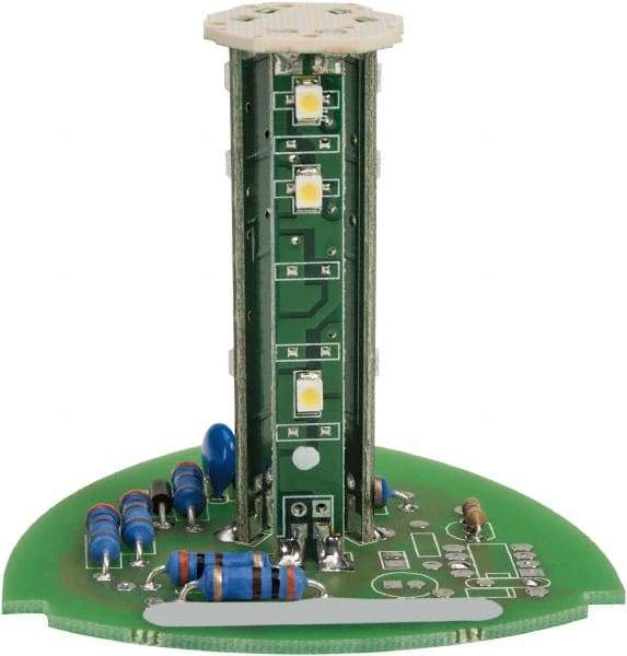 Edwards Signaling - LED Lamp, White, Steady, Stackable Tower Light Module - 24 VDC, 0.06 Amp, IP54, IP65 Ingress Rating, 3R, 4X NEMA Rated, Panel Mount, Pipe Mount - A1 Tooling