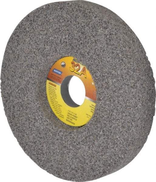 Norton - 7" Diam x 1-1/4" Hole x 1" Thick, H Hardness, 46 Grit Surface Grinding Wheel - Aluminum Oxide, Type 5, Coarse Grade, 3,600 Max RPM, Vitrified Bond, One-Side Recess - A1 Tooling