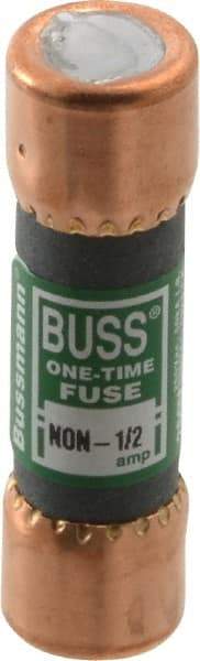 Cooper Bussmann - 125 VDC, 250 VAC, 0.5 Amp, Fast-Acting General Purpose Fuse - Fuse Holder Mount, 50.8mm OAL, 50 at AC/DC kA Rating, 9/16" Diam - A1 Tooling