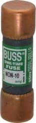 Cooper Bussmann - 125 VDC, 250 VAC, 10 Amp, Fast-Acting General Purpose Fuse - Fuse Holder Mount, 50.8mm OAL, 50 at AC/DC kA Rating, 9/16" Diam - A1 Tooling