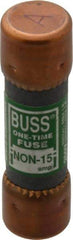 Cooper Bussmann - 125 VDC, 250 VAC, 15 Amp, Fast-Acting General Purpose Fuse - Fuse Holder Mount, 50.8mm OAL, 50 at AC/DC kA Rating, 9/16" Diam - A1 Tooling