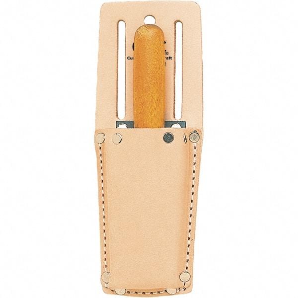 CLC - Knife Holster with 1 Pocket - Leather, Natural (Color), 2" Wide x 6" High x 1-1/4" Deep - A1 Tooling