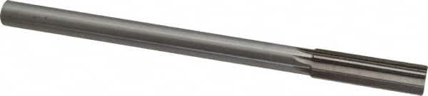 Interstate - 0.66" High Speed Steel 6 Flute Chucking Reamer - Straight Flute, 9/16" Straight Shank, 2-1/4" Flute Length, 9" OAL - A1 Tooling