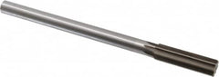 Interstate - 0.67" High Speed Steel 6 Flute Chucking Reamer - Straight Flute, 9/16" Straight Shank, 2-1/4" Flute Length, 9" OAL - A1 Tooling