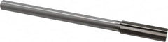 Interstate - 0.695" High Speed Steel 6 Flute Chucking Reamer - Straight Flute, 9/16" Straight Shank, 2-1/4" Flute Length, 9" OAL - A1 Tooling