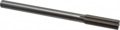 Interstate - 0.743" High Speed Steel 6 Flute Chucking Reamer - Straight Flute, 5/8" Straight Shank, 2-1/2" Flute Length, 9-1/2" OAL - A1 Tooling