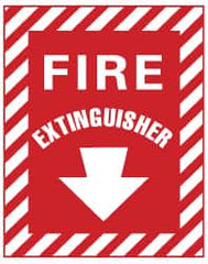 NMC - Fire Extinguisher, Fiberglass Fire Sign - 9" Wide x 12" High - A1 Tooling