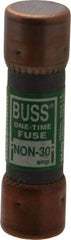 Cooper Bussmann - 125 VDC, 250 VAC, 30 Amp, Fast-Acting General Purpose Fuse - Fuse Holder Mount, 50.8mm OAL, 50 at AC/DC kA Rating, 9/16" Diam - A1 Tooling