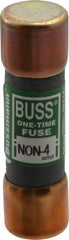 Cooper Bussmann - 125 VDC, 250 VAC, 4 Amp, Fast-Acting General Purpose Fuse - Fuse Holder Mount, 50.8mm OAL, 50 at AC/DC kA Rating, 9/16" Diam - A1 Tooling