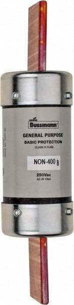 Cooper Bussmann - 125 VDC, 250 VAC, 400 Amp, Fast-Acting General Purpose Fuse - Bolt-on Mount, 8-5/8" OAL, 10 (RMS Symmetrical) kA Rating, 2-1/16" Diam - A1 Tooling