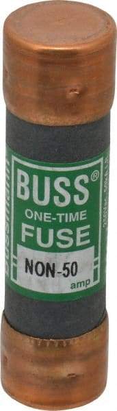 Cooper Bussmann - 125 VDC, 250 VAC, 50 Amp, Fast-Acting General Purpose Fuse - Fuse Holder Mount, 76.2mm OAL, 50 at AC/DC kA Rating, 13/16" Diam - A1 Tooling