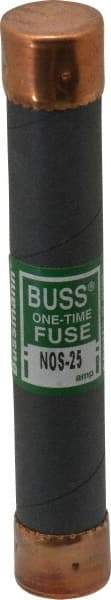 Cooper Bussmann - 600 VAC, 25 Amp, Fast-Acting General Purpose Fuse - Fuse Holder Mount, 127mm OAL, 50 at AC/DC kA Rating, 13/16" Diam - A1 Tooling