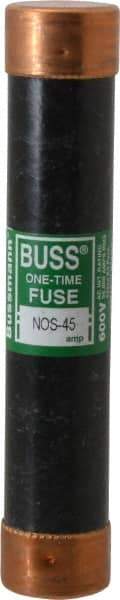 Cooper Bussmann - 600 VAC, 45 Amp, Fast-Acting General Purpose Fuse - Fuse Holder Mount, 5-1/2" OAL, 50 at AC/DC kA Rating, 1-1/16" Diam - A1 Tooling