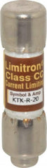 Cooper Bussmann - 600 VAC, 20 Amp, Fast-Acting General Purpose Fuse - Fuse Holder Mount, 1-1/2" OAL, 200 at AC (RMS) kA Rating, 13/32" Diam - A1 Tooling