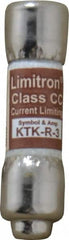 Cooper Bussmann - 600 VAC, 3 Amp, Fast-Acting General Purpose Fuse - Fuse Holder Mount, 1-1/2" OAL, 200 at AC (RMS) kA Rating, 13/32" Diam - A1 Tooling