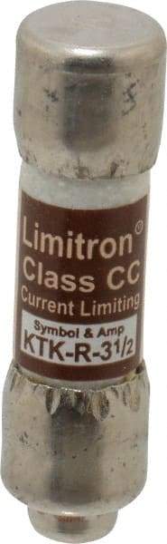 Cooper Bussmann - 600 VAC, 3.5 Amp, Fast-Acting General Purpose Fuse - Fuse Holder Mount, 1-1/2" OAL, 200 at AC (RMS) kA Rating, 13/32" Diam - A1 Tooling