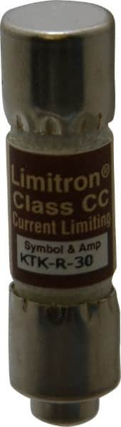 Cooper Bussmann - 600 VAC, 30 Amp, Fast-Acting General Purpose Fuse - Fuse Holder Mount, 1-1/2" OAL, 200 at AC (RMS) kA Rating, 13/32" Diam - A1 Tooling