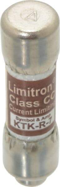 Cooper Bussmann - 600 VAC, 7 Amp, Fast-Acting General Purpose Fuse - Fuse Holder Mount, 1-1/2" OAL, 200 at AC (RMS) kA Rating, 13/32" Diam - A1 Tooling