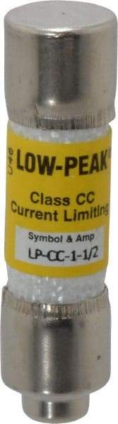 Cooper Bussmann - 300 VDC, 600 VAC, 1.5 Amp, Time Delay General Purpose Fuse - Fuse Holder Mount, 1-1/2" OAL, 20 at DC, 200 at AC (RMS) kA Rating, 13/32" Diam - A1 Tooling