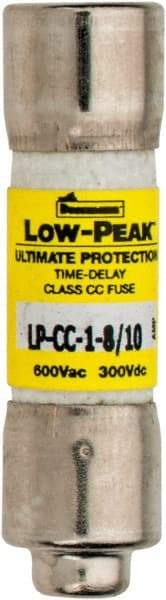 Cooper Bussmann - 300 VDC, 600 VAC, 1.8 Amp, Time Delay General Purpose Fuse - Fuse Holder Mount, 1-1/2" OAL, 20 at DC, 200 at AC (RMS) kA Rating, 13/32" Diam - A1 Tooling