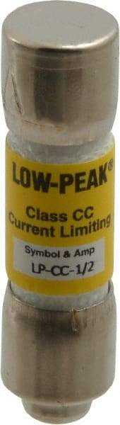 Cooper Bussmann - 300 VDC, 600 VAC, 0.5 Amp, Time Delay General Purpose Fuse - Fuse Holder Mount, 1-1/2" OAL, 20 at DC, 200 at AC (RMS) kA Rating, 13/32" Diam - A1 Tooling