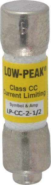 Cooper Bussmann - 300 VDC, 600 VAC, 2.5 Amp, Time Delay General Purpose Fuse - Fuse Holder Mount, 1-1/2" OAL, 20 at DC, 200 at AC (RMS) kA Rating, 13/32" Diam - A1 Tooling