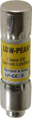 Cooper Bussmann - 150 VDC, 600 VAC, 3 Amp, Time Delay General Purpose Fuse - Fuse Holder Mount, 1-1/2" OAL, 20 at DC, 200 at AC (RMS) kA Rating, 13/32" Diam - A1 Tooling