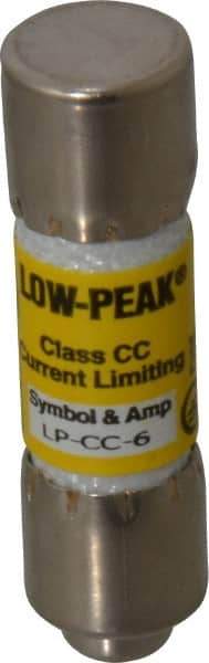 Cooper Bussmann - 150 VDC, 600 VAC, 6 Amp, Time Delay General Purpose Fuse - Fuse Holder Mount, 1-1/2" OAL, 20 at DC, 200 at AC (RMS) kA Rating, 13/32" Diam - A1 Tooling