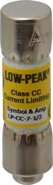 Cooper Bussmann - 150 VDC, 600 VAC, 7.5 Amp, Time Delay General Purpose Fuse - Fuse Holder Mount, 1-1/2" OAL, 20 at DC, 200 at AC (RMS) kA Rating, 13/32" Diam - A1 Tooling