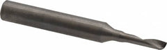 Onsrud - 1/8" Cutting Diam x 1/2" Length of Cut, 1 Flute, Upcut Spiral Router Bit - Uncoated, Right Hand Cut, Solid Carbide, 2" OAL x 1/4" Shank Diam, Single Edge, 22° Helix Angle - A1 Tooling