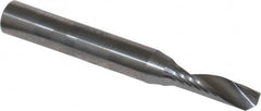 Onsrud - 3/16" Cutting Diam x 5/8" Length of Cut, 1 Flute, Upcut Spiral Router Bit - Uncoated, Right Hand Cut, Solid Carbide, 2" OAL x 1/4" Shank Diam, Single Edge, 22° Helix Angle - A1 Tooling