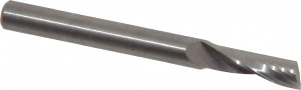 Onsrud - 1/4" Cutting Diam x 3/4" Length of Cut, 1 Flute, Upcut Spiral Router Bit - Uncoated, Right Hand Cut, Solid Carbide, 2-1/2" OAL x 1/4" Shank Diam, Single Edge, 22° Helix Angle - A1 Tooling