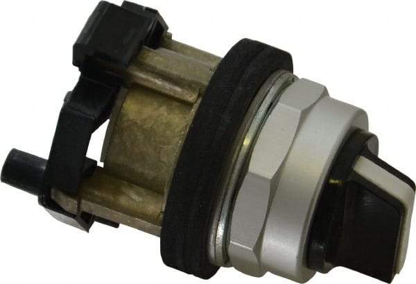 Eaton Cutler-Hammer - 30-1/2mm Mount Hole, 2 Position, Knob Operated, Selector Switch Only - Black, Maintained (MA) - Maintained (MA), Nonilluminated, Oil and Watertight - A1 Tooling