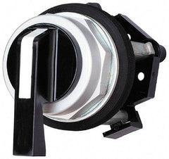 Eaton Cutler-Hammer - 30-1/2mm Mount Hole, 3 Position, Lever Operated, Selector Switch Only - Black, Momentary (MO) - Maintained (MA) - Maintained (MA), Nonilluminated, Oil and Watertight - A1 Tooling