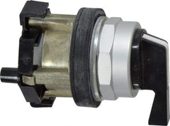 Eaton Cutler-Hammer - 30-1/2mm Mount Hole, 2 Position, Lever Operated, Selector Switch Only - Black, Maintained (MA) - Maintained (MA), Nonilluminated, Oil and Watertight - A1 Tooling