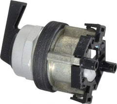 Eaton Cutler-Hammer - 30-1/2mm Mount Hole, 3 Position, Lever Operated, Selector Switch Only - Black, Momentary (MO) - Maintained (MA) - Momentary (MO), Nonilluminated, Oil and Watertight - A1 Tooling