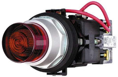 Eaton Cutler-Hammer - 120 VAC Green Lens Incandescent Press-to-Test Indicating Light - Round Lens, Oiltight, Watertight - A1 Tooling